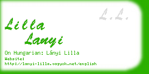 lilla lanyi business card